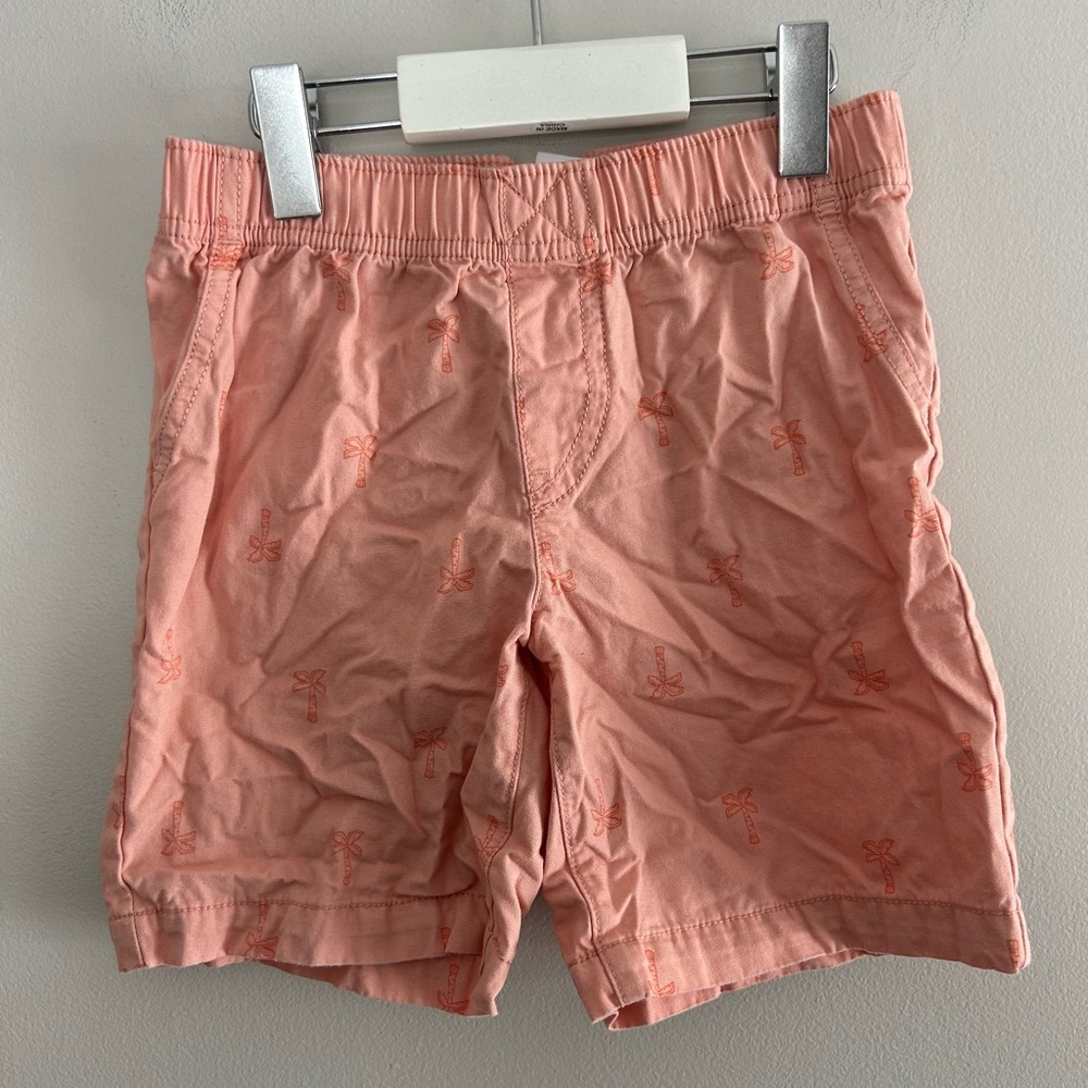 (3/$20) Carters 4t orange palm tree printed Shorts
